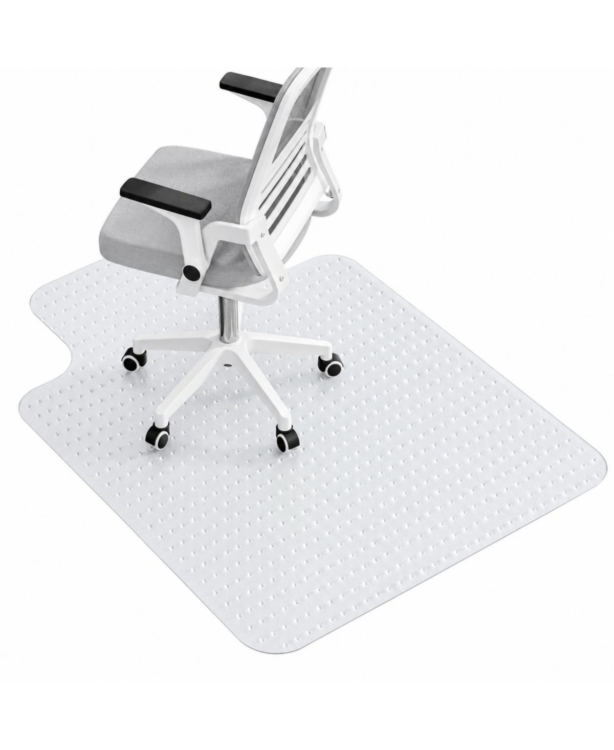 Lowking Office Chair Mat For Low Pile Carpet Non Slip Durable Flexible - 36" x 48" with lip