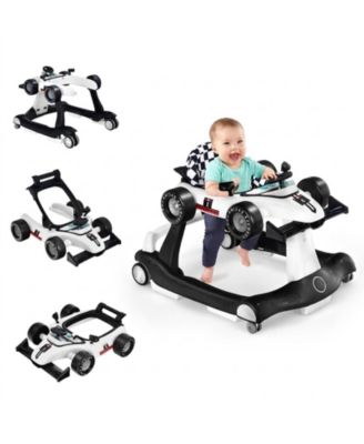 4-in-1 Foldable Activity Push Trainer with Adjustable Height, Ages 6-8 Months