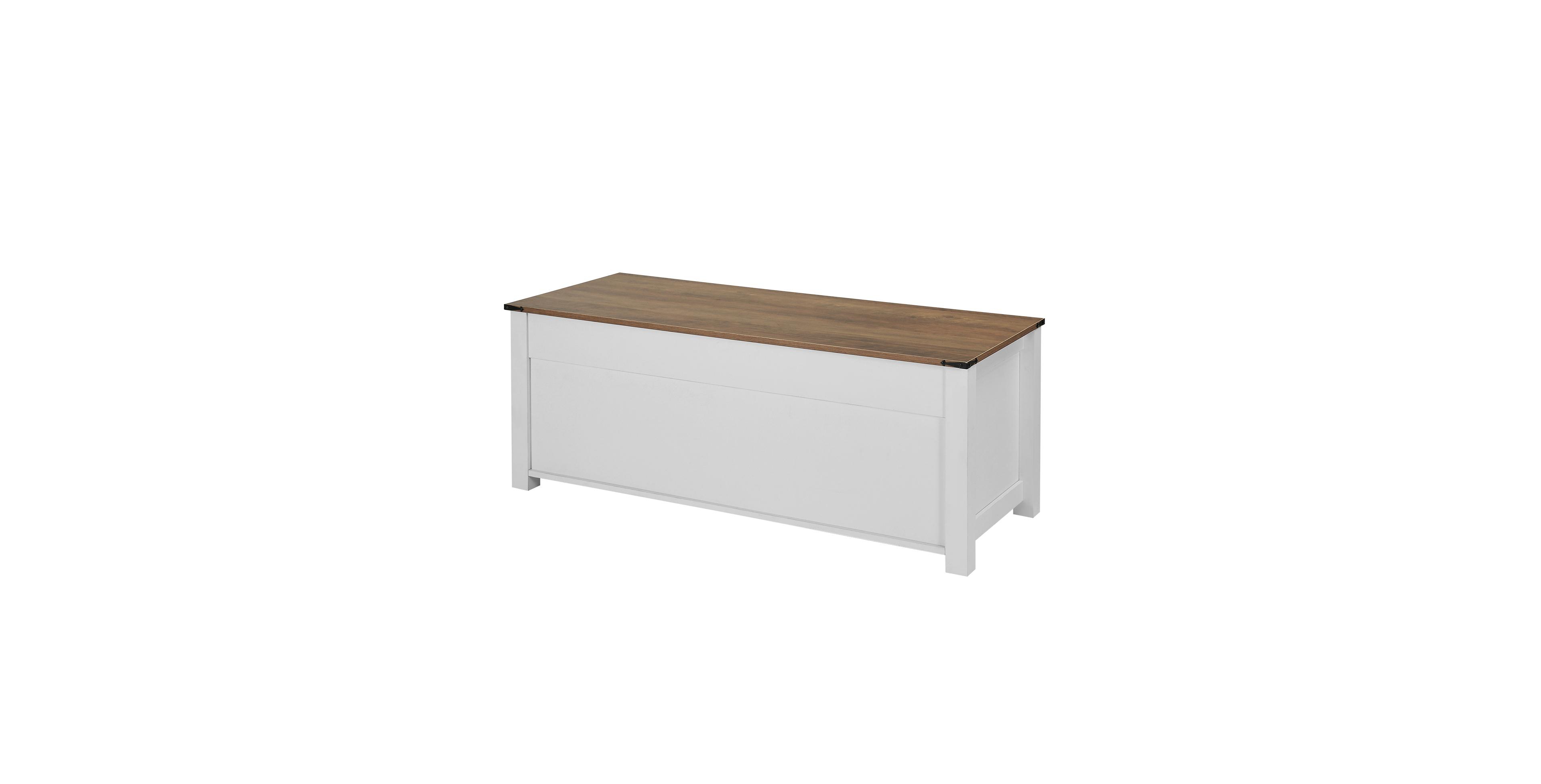 Gouun 47.2 Inch Farmhouse Lift Top Coffee Table with Barn Door