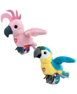 Cockatoo and Parrot Plush, 2-Pack