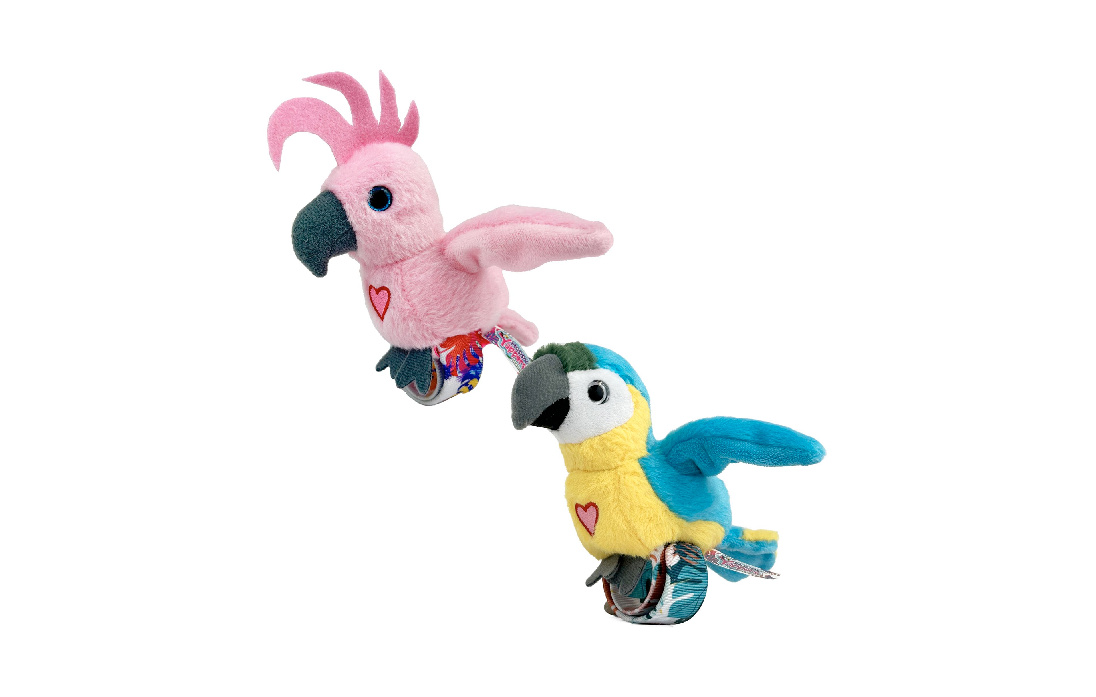 Happy Yappers Cockatoo and Parrot Plush, 2-Pack