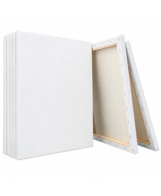 Stretched Cotton Canvas 8 Pack Triple Primed Pinewood Frame For Painting Media