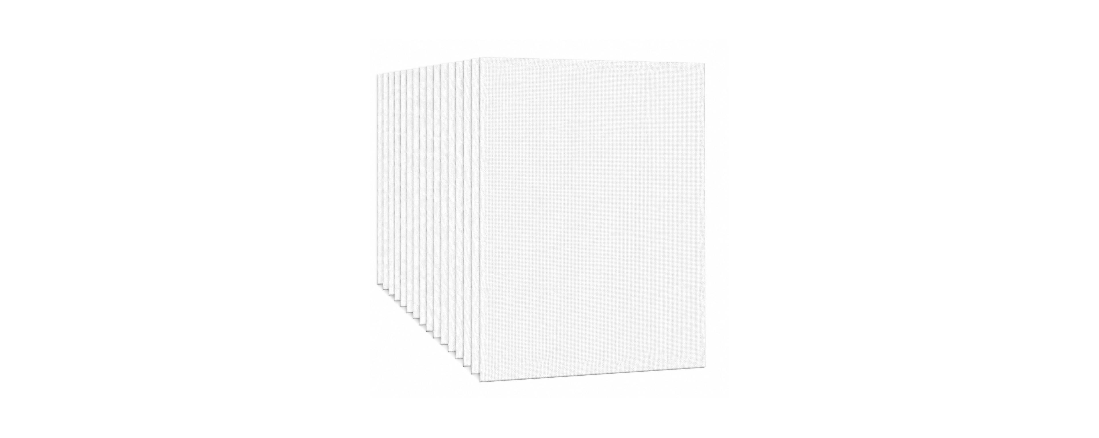 Lowking 21 Pack Blank Canvas Panels Multi Use Painting Supplies for Artists Adults Kids