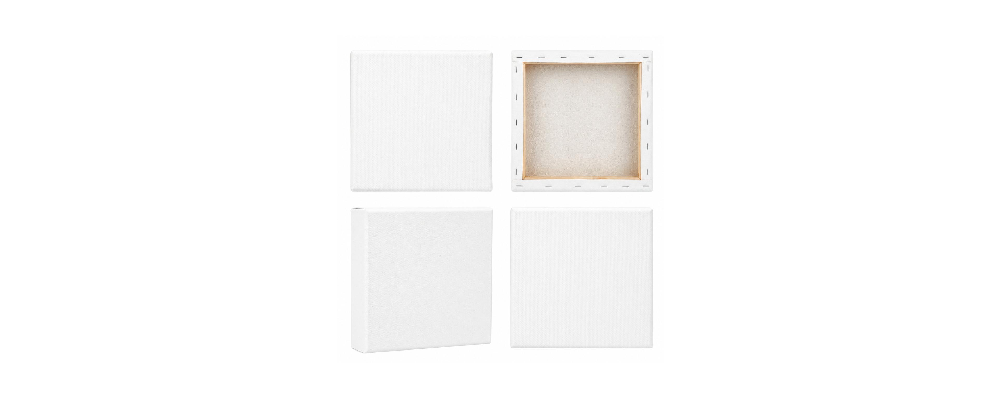 Lowking 100 Cotton Canvas 4 Pack Stretched Painting Frames Primed Art Supplies