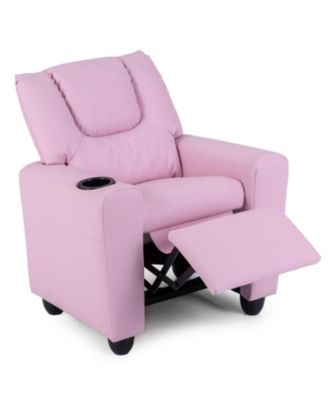 Kids Fabric Recliner Chair with Retractable Footrest