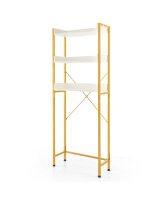 64.5 Inch Over Toilet Storage Rack with Four Side Hooks