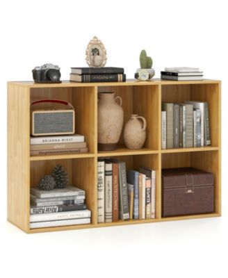 Modern 6-Cube Bookcase with Anti-Tipping Kits for Bedroom and Living Room