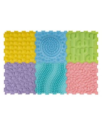 Interlocking Sensory Mats, 6-Piece Playmat, Ages 3+