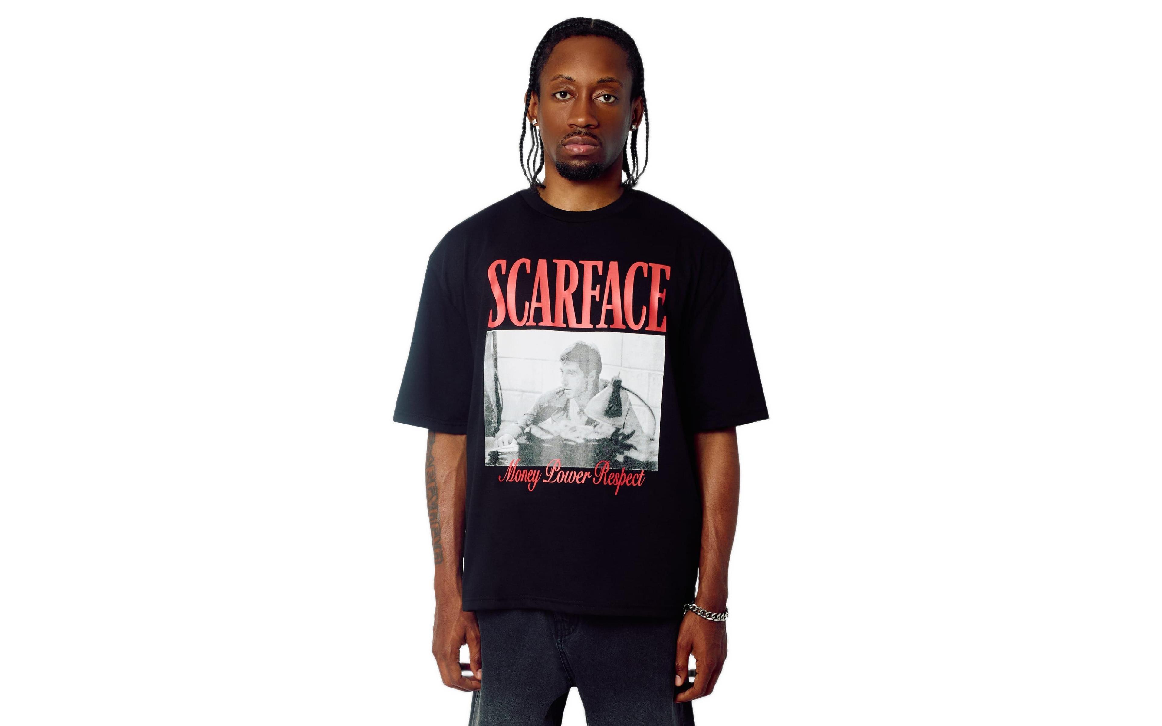 Reason Men's Scarface Money Power Respect Short Sleeve T-Shirt