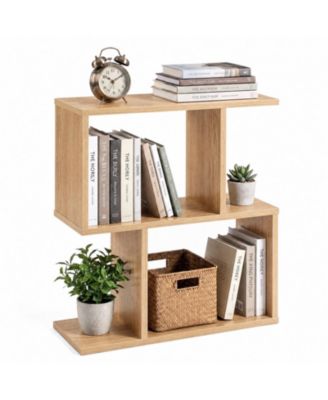 S-Shaped 3-Tier Open Display Shelf for Small Spaces