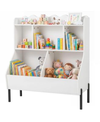 Kids Montessori Bookshelf and Toy Storage Organizer