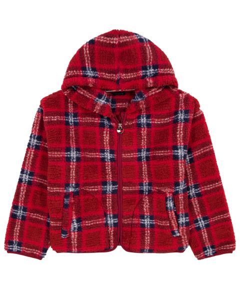 Куртка Tommy Hilfiger Printed Fairisle Minky для девочек, цвет: Мерло