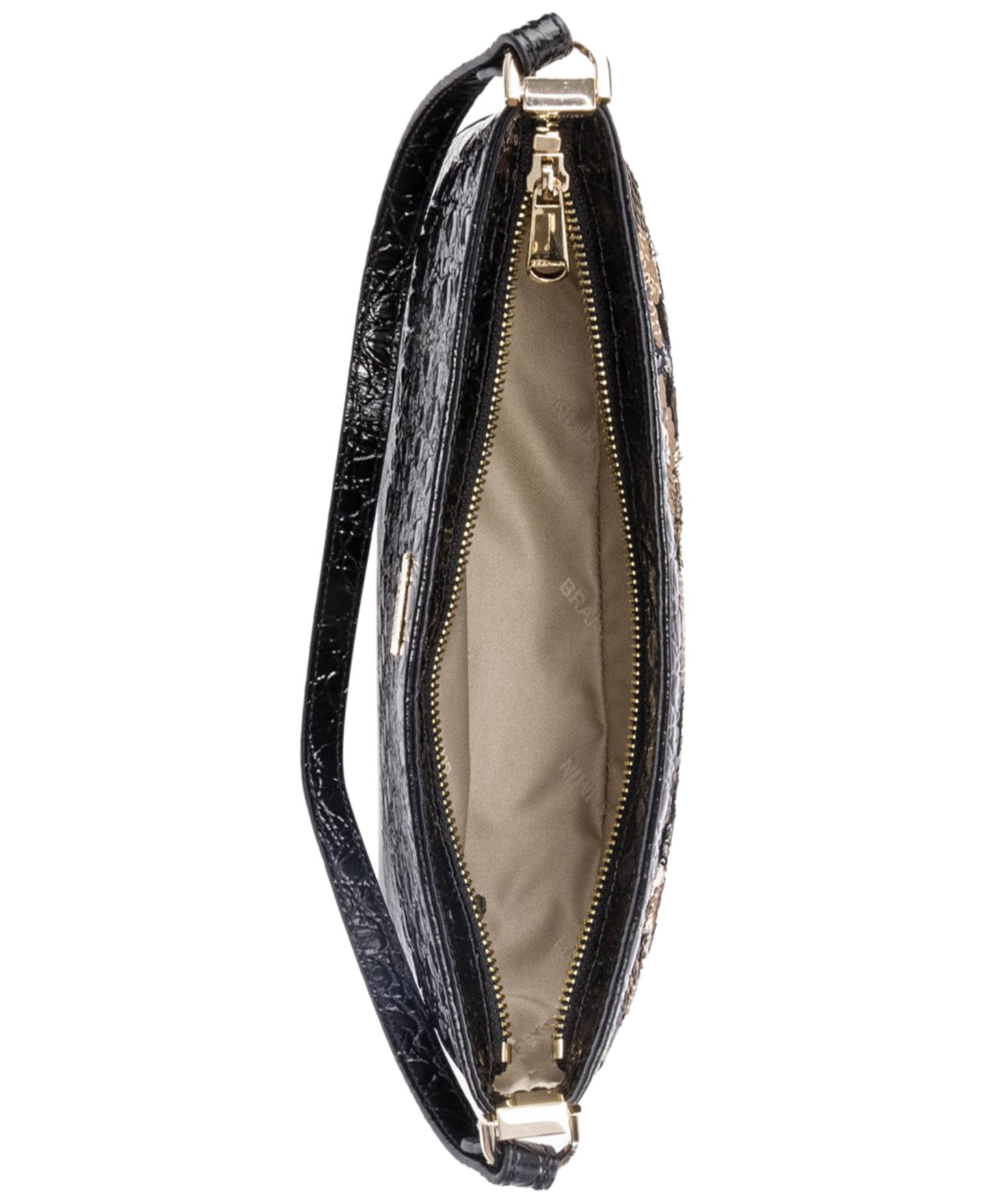 Женская сумка Brahmin Lilibeth Small Embellished Leather Shoulder, цвет: Чёрный разноцветный — фото 4