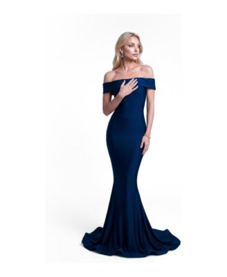 Women's Off-the-Shoulder Mermaid Evening Gown