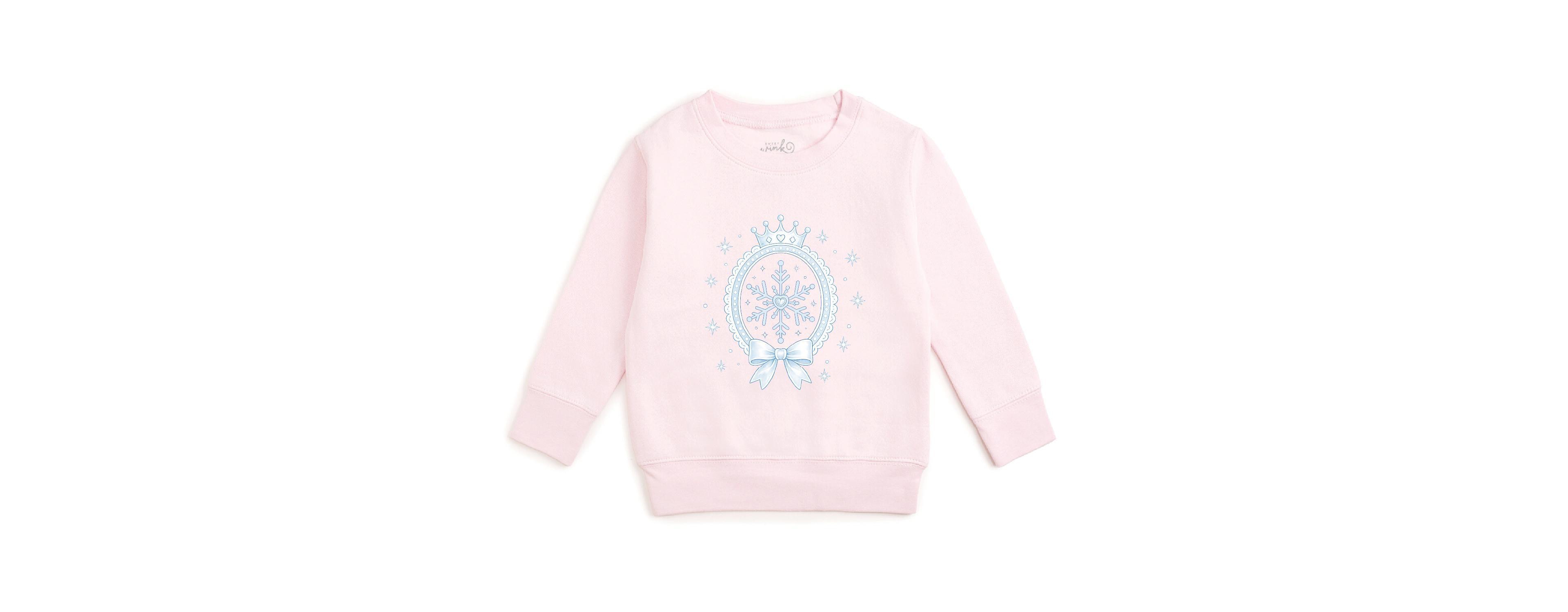 Sweet Wink Baby Girls' Snowflake Princess Crewneck Sweatshirt