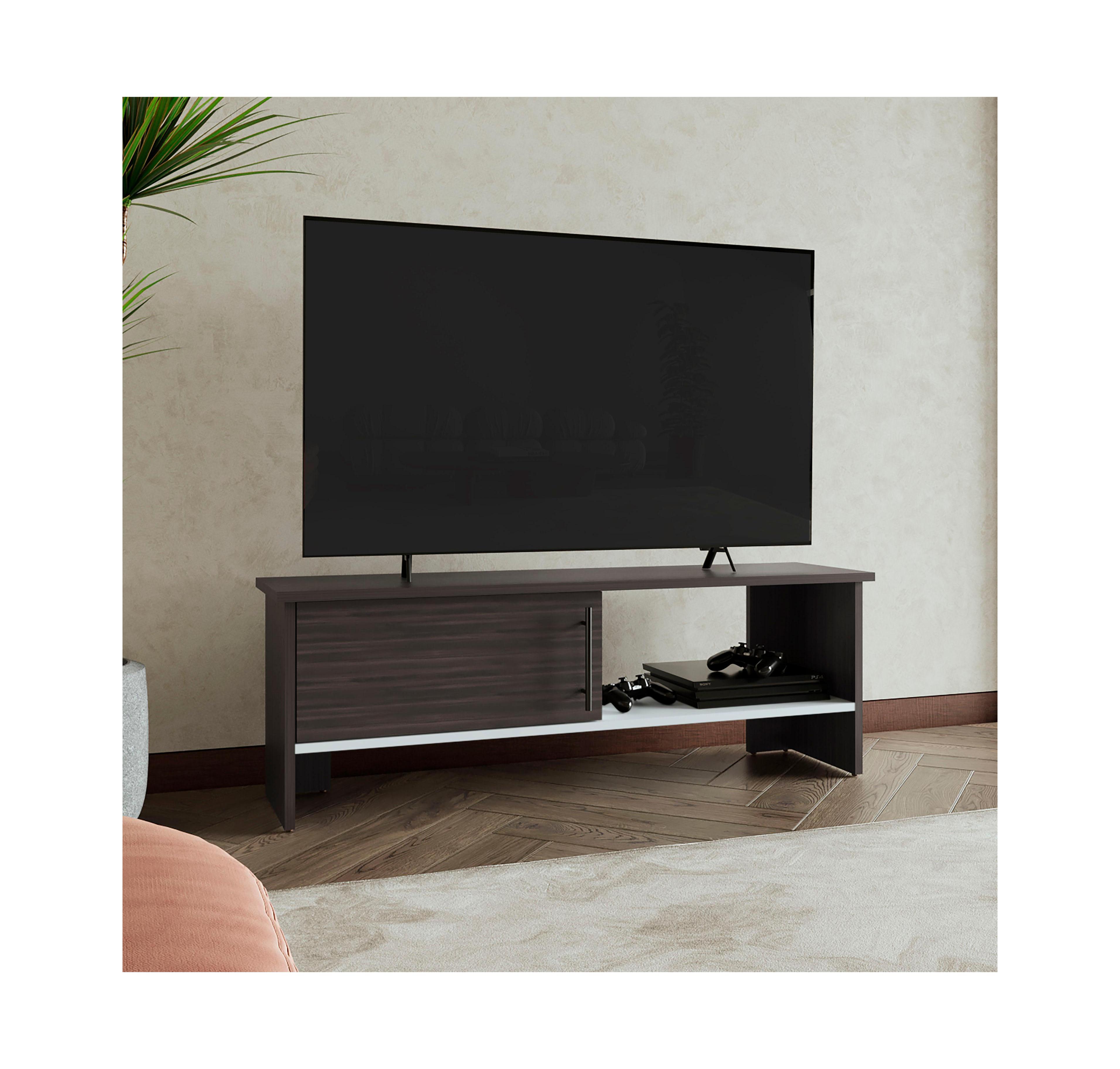 Flynama 47-inch Tv Stand with Cabinet and Open Shelf