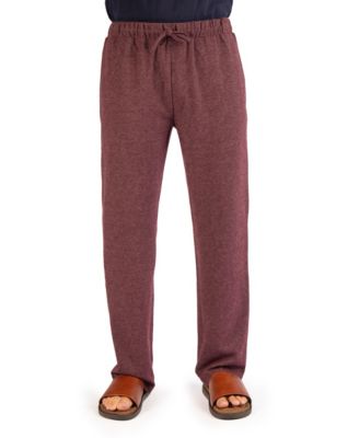 Men's Brushed Melange Open Bottom Drawstring Pant