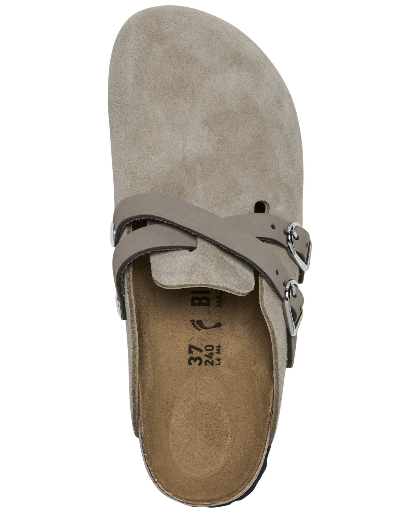 Женские замшевые сабо Birkenstock Blair, Finish Line, цвет: Серо-коричневый — фото 5