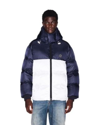 Men's Hooded All-Over Logo Puffer Jacket