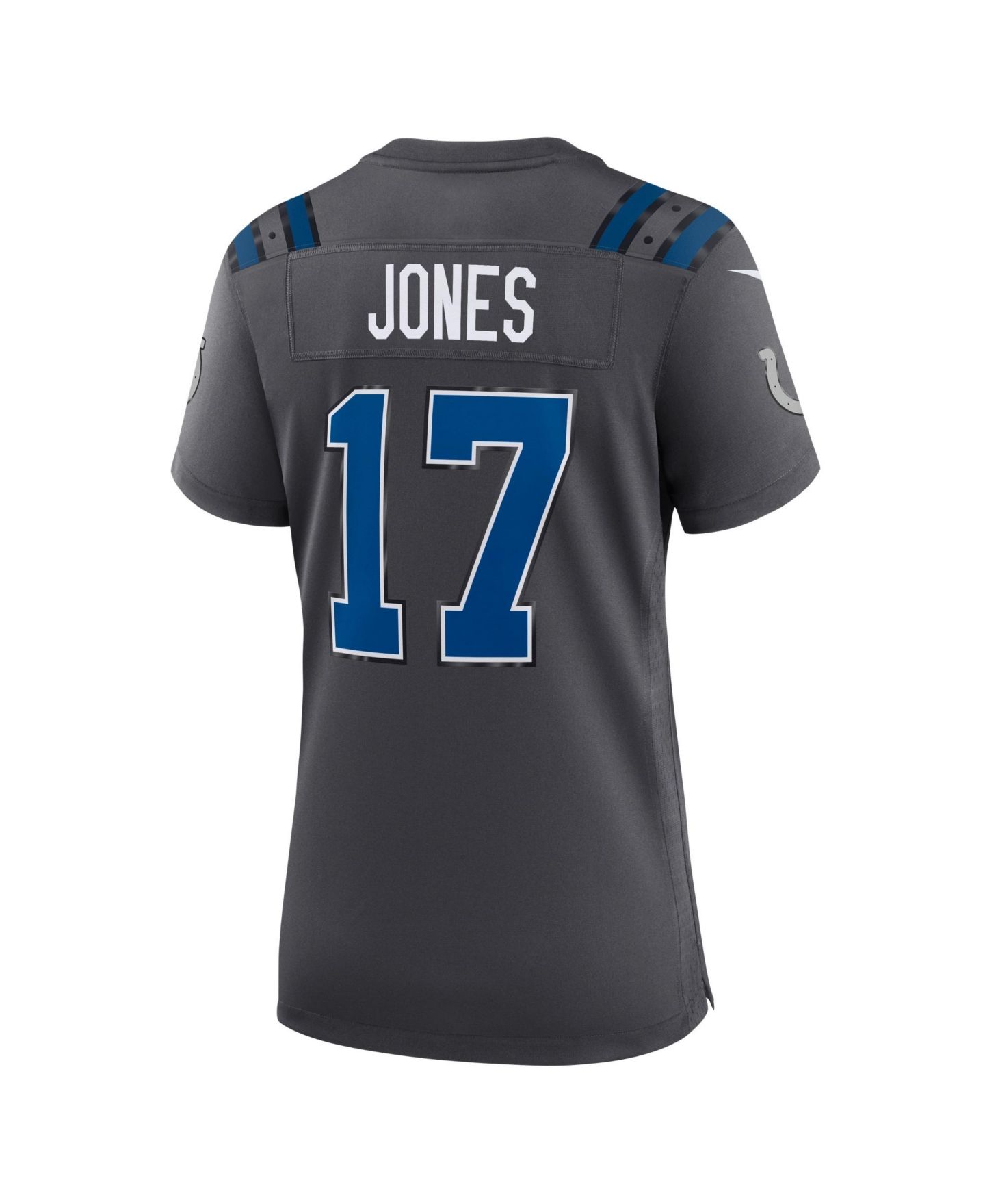 Женский топ Nike Daniel Jones Anthracite Indianapolis Colts 2026 Rivalries Collection Game Jersey — фото 3