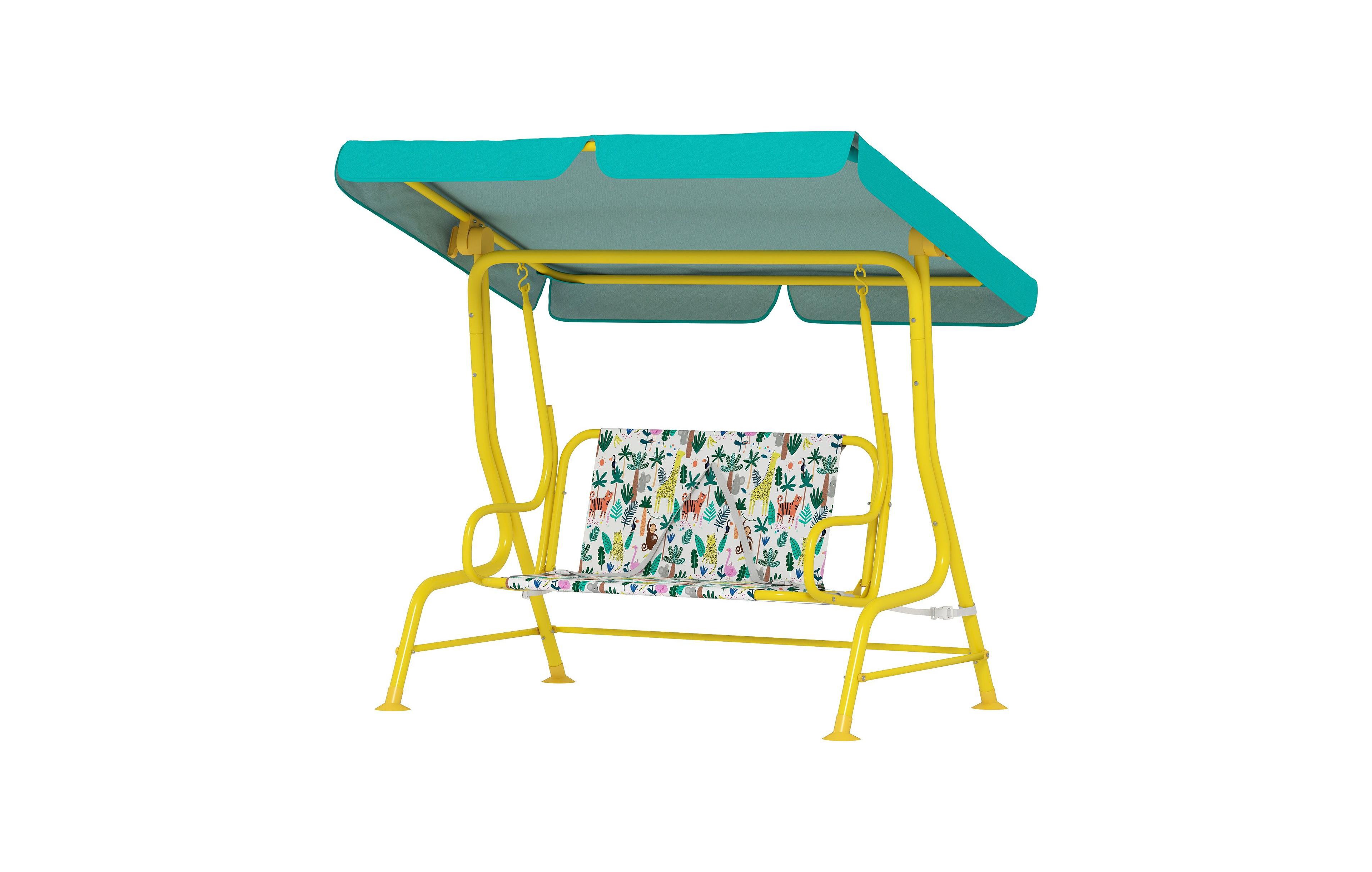 Sevorley Steel Swing Set with Seat Restraint, 2-Seat, Ages 3-6