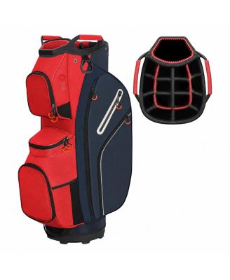 15 Way Divider Golf Cart Bag For Men With Multiple Pockets And Rain Cover