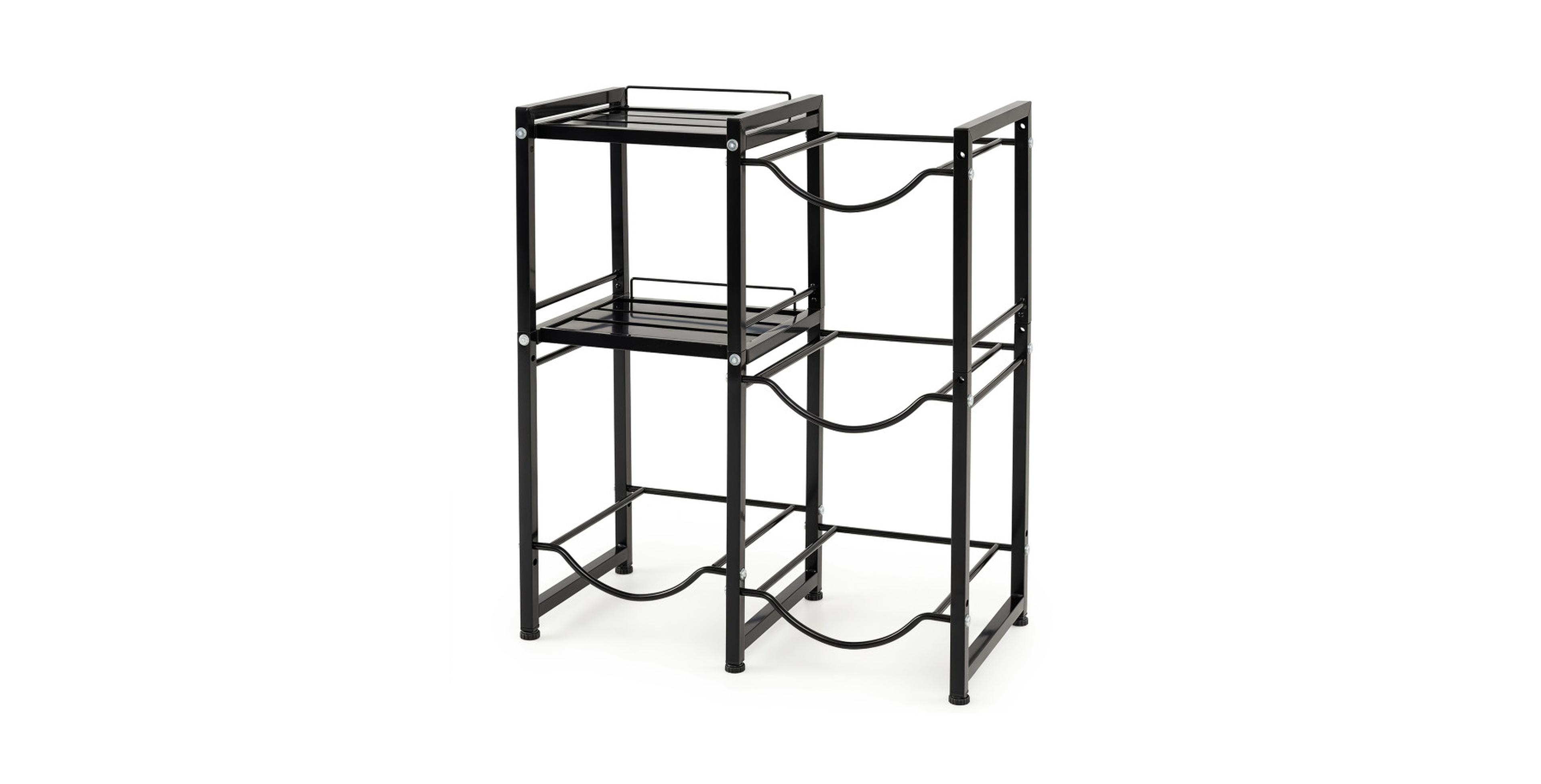 Gouun 30.5 Inch 3-Tier Carbon Steel 4-Bottle Slot Water Dispenser Stand