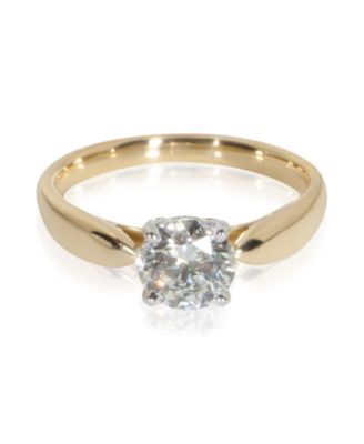 Harmony Round Brilliant Diamond Ring (0.77 ct. t.w.) in 18k Yellow Gold/Platinum