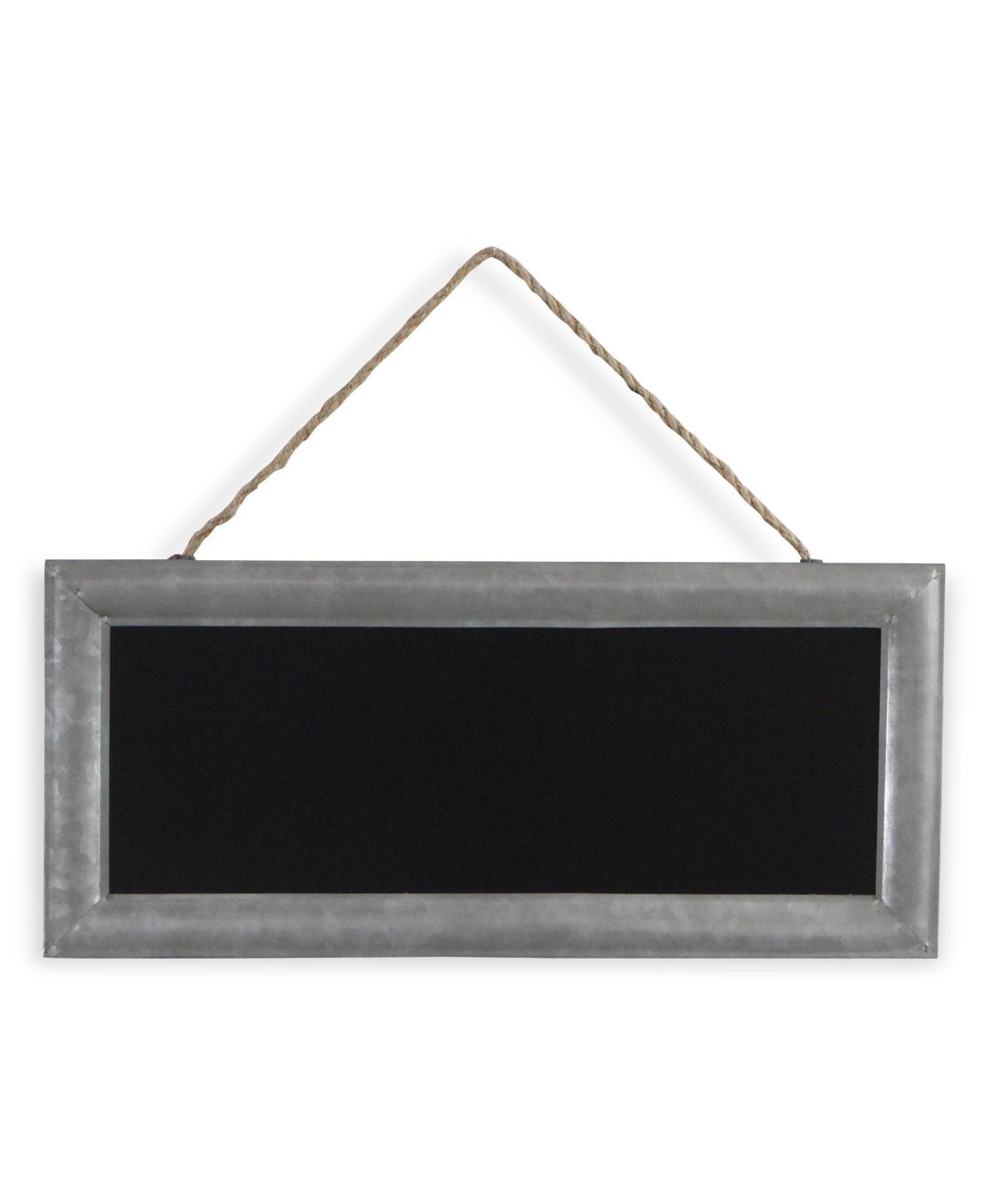 HomeRoots 10" X 22" Metal Hanging Chalkboard