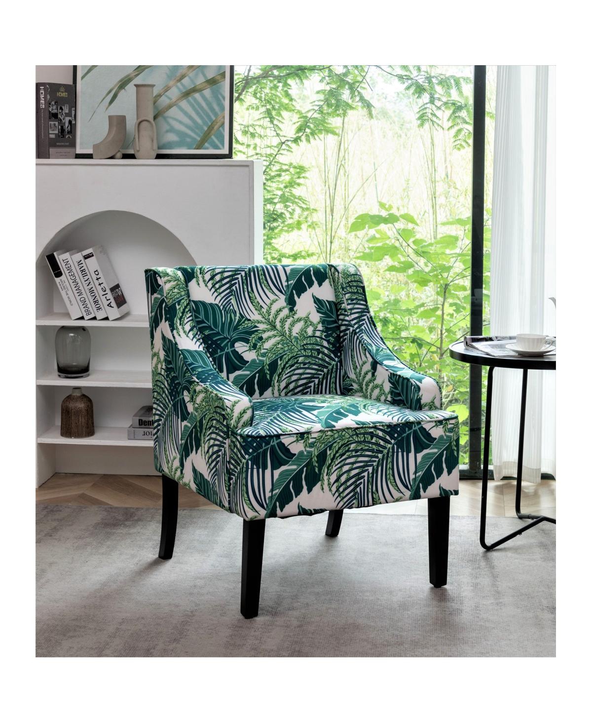 Streamdale Furniture Upholstered Solid Wood Frame Accent Chair