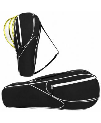 3 Racquet Tennis Bag Padded Carry Tote With Extra Storage