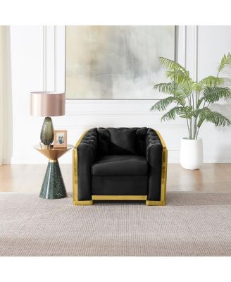Luxury Velvet Chesterfield Single Sofa