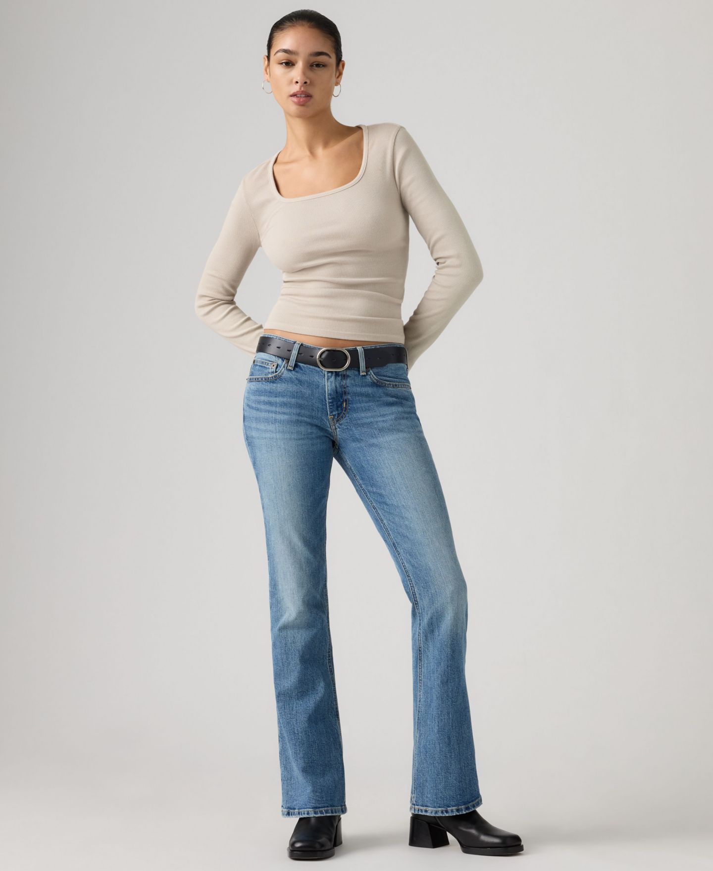 Женские джинсы Levi's Premium Low Slim Boot Light-Wash, цвет: 006kc-0002 Kick Start — фото 3