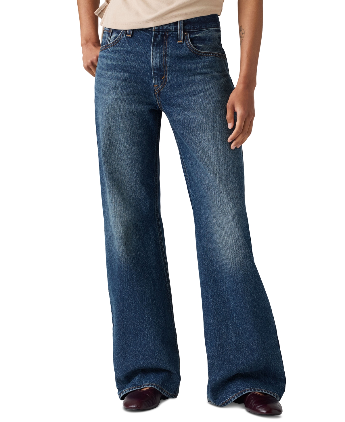 Levi's Premium Women's Mid-Rise Loose Bootcut Jeans - Phoenix Rising