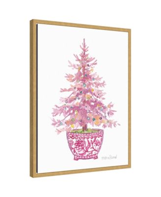Sylvie Framed Canvas Christmas Tree by Patricia Shaw