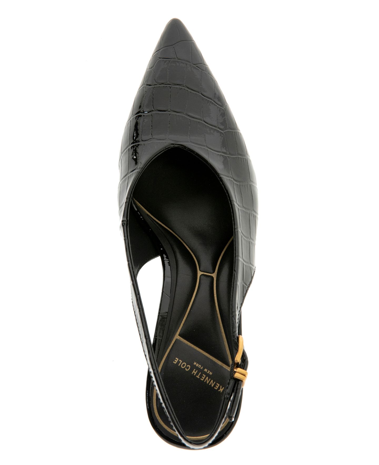 Женские туфли Kenneth Cole New York Ulysses Pointed Toe Slingback, цвет: Чёрный — фото 4
