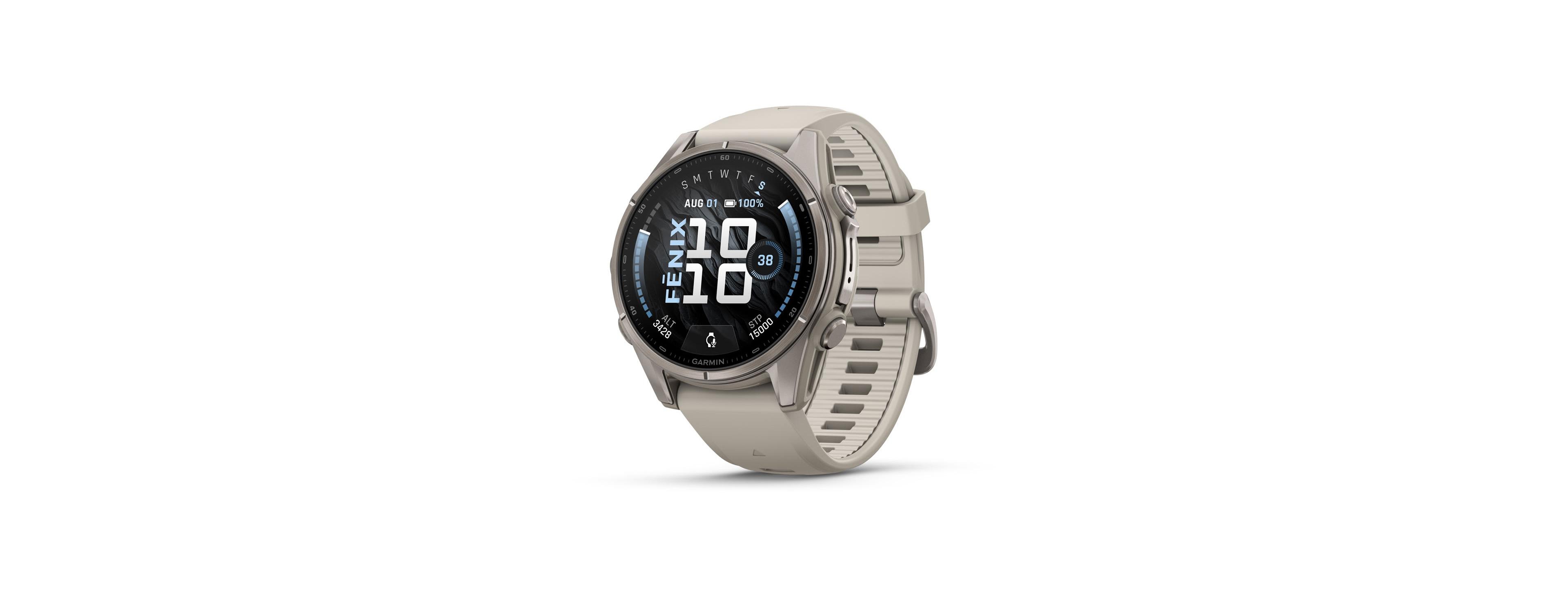 Garmin Fenix 9 Multisport Gps Outdoor Smartwatch Fog Gray Silicone, 43mm