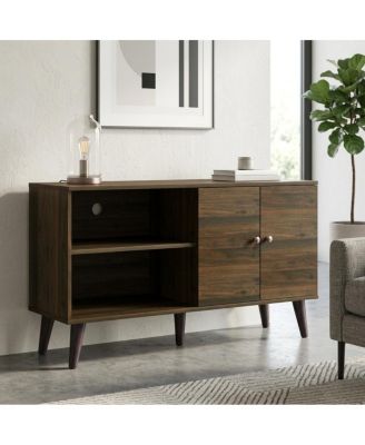 Amidon Modern Walnut TV Stand for TVs up to 47.3" with Shelves and Cabinet