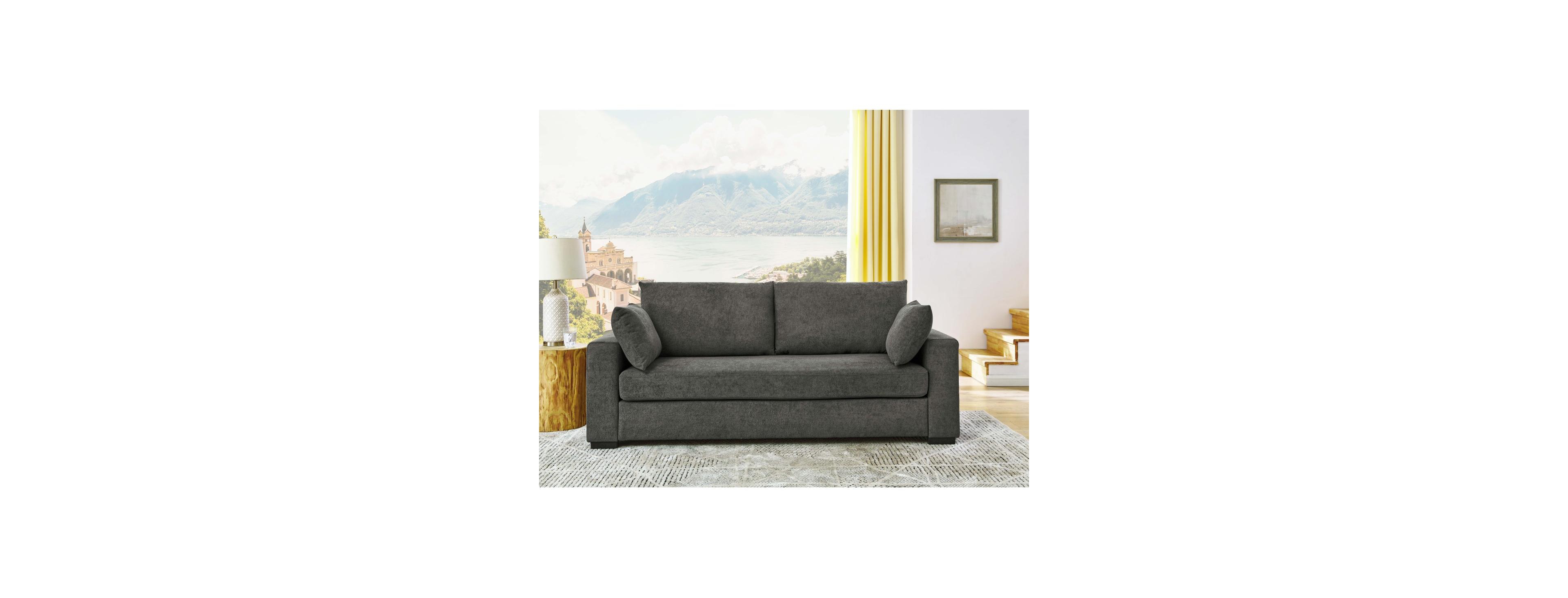 Streamdale Furniture Upholstered Sofa with Toss Pillows