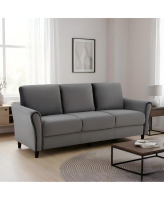 Patricia 3 Seater Curved Arm Mid Century Upholstered Sofa
