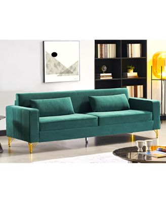 Aesthetic 85.8" 3-Seater Velvet Sofa