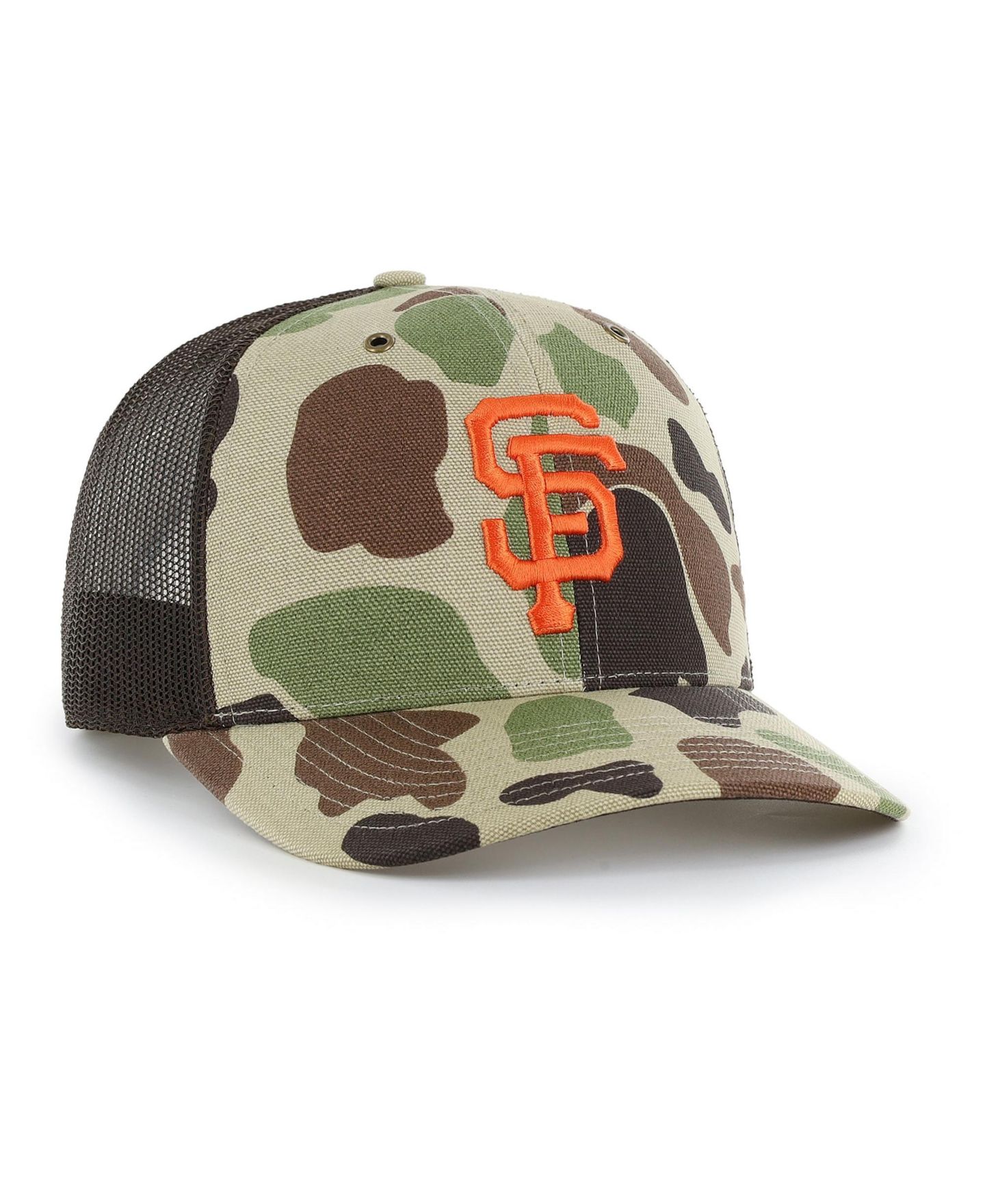 Мужская кепка '47 Brand Camo San Francisco Giants Duck Camo Trucker Hat — фото 2