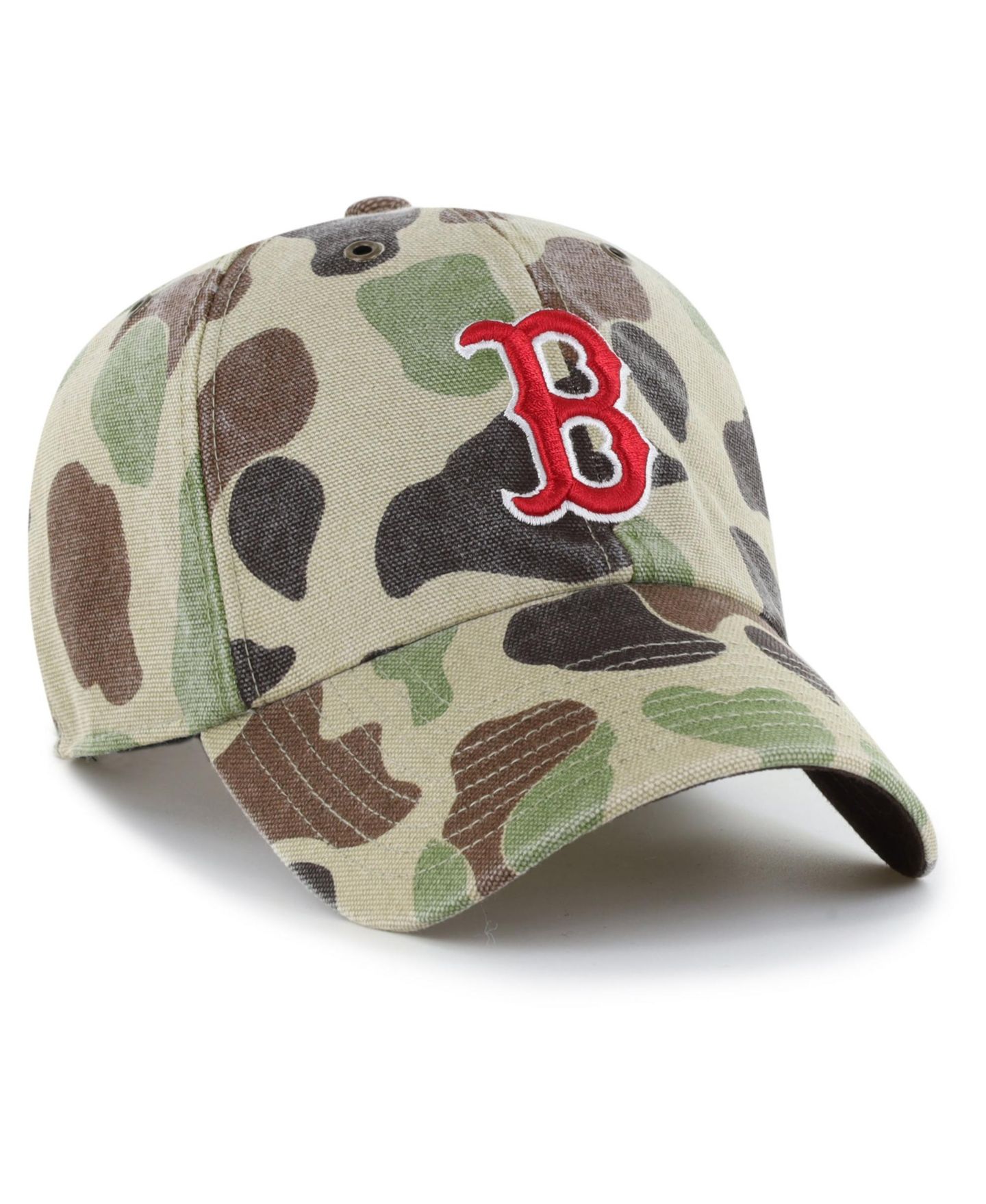 Мужская кепка '47 Brand Camo Boston Red Sox Duck Camo Clean Up Adjustable Hat — фото 2