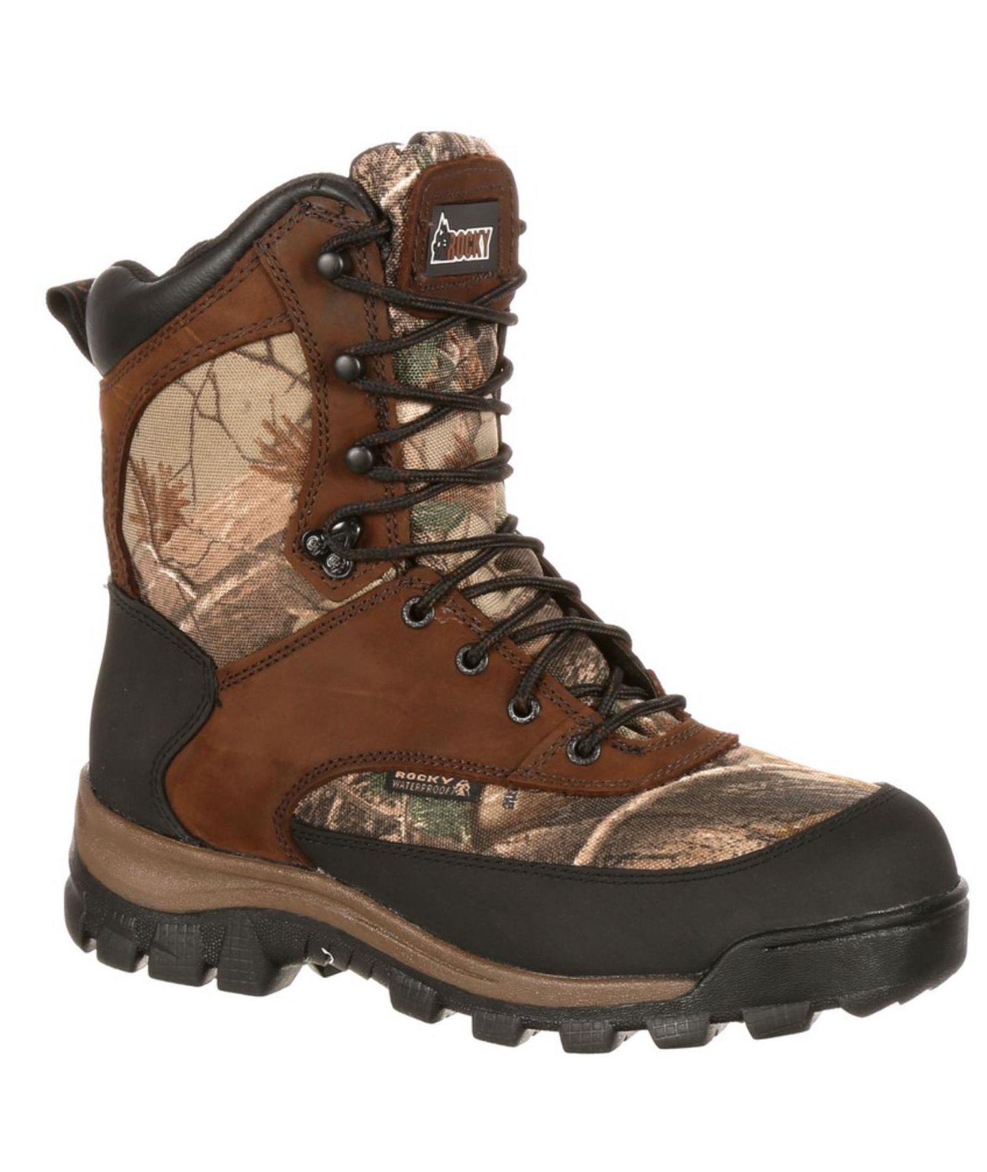 Мужские ботинки ROCKY Core Waterproof 400G Insulated Outdoor Boot, цвет: Коричневый — фото 9