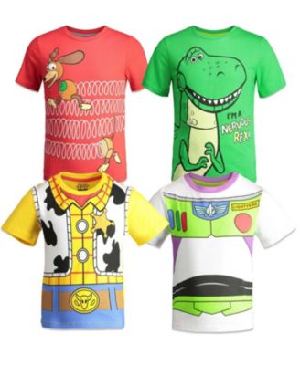 Little Boys Toy Story 4 Pack T-Shirts