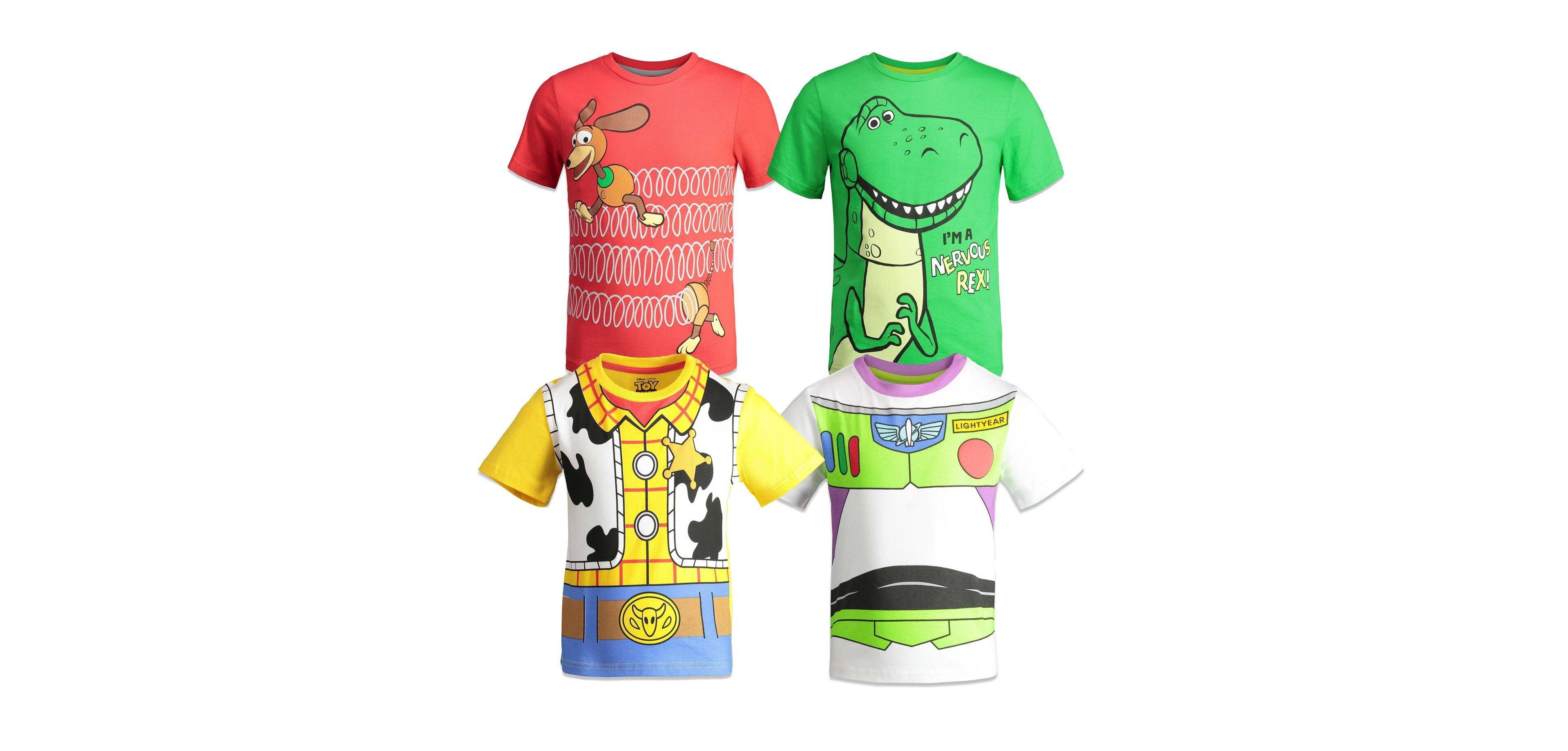 Disney Little Boys Toy Story 4 Pack T-Shirts