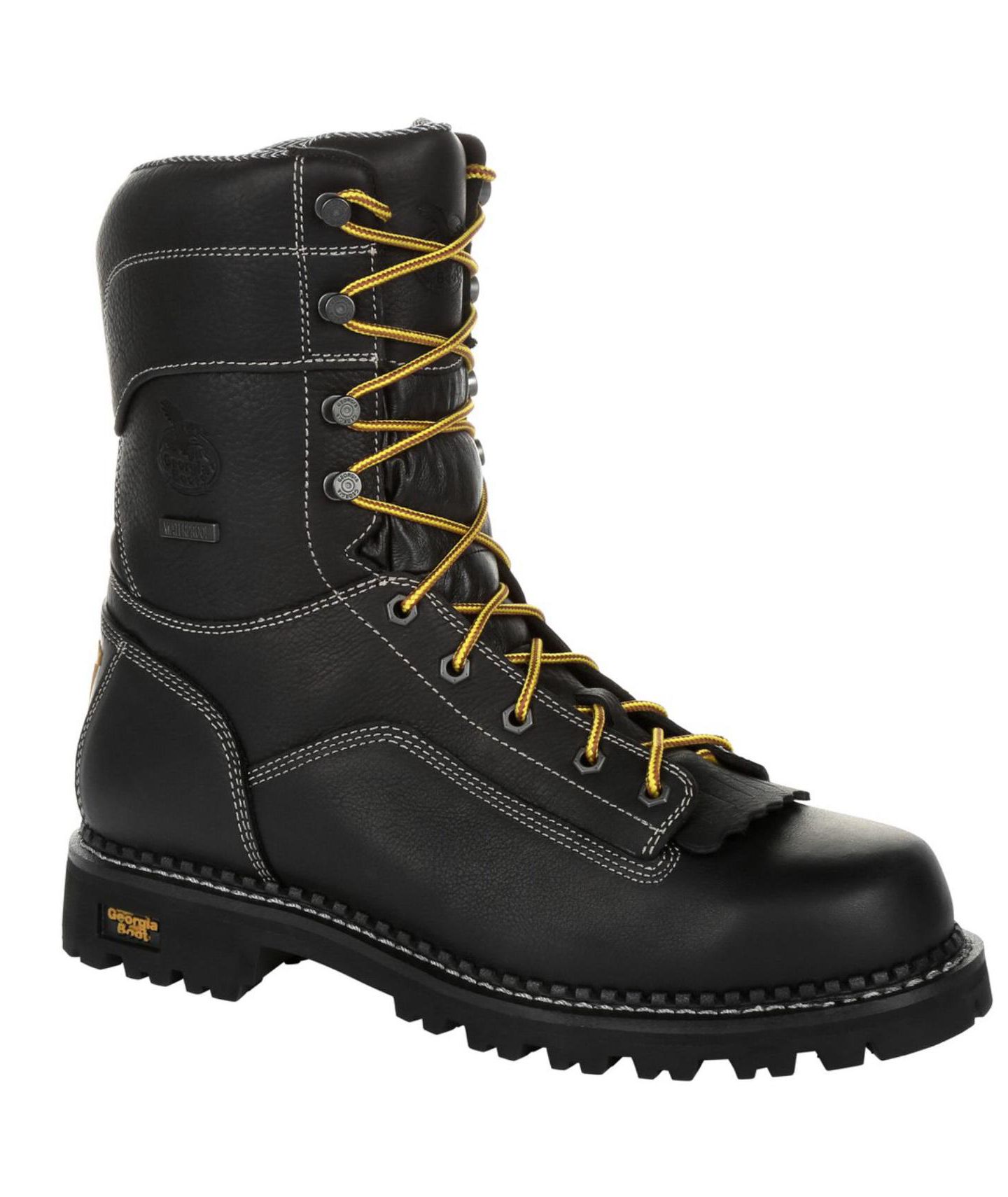 Мужские ботинки GEORGIA BOOT Amp LT Logger Low Heel Waterproof Work Boot, цвет: Чёрный — фото 9