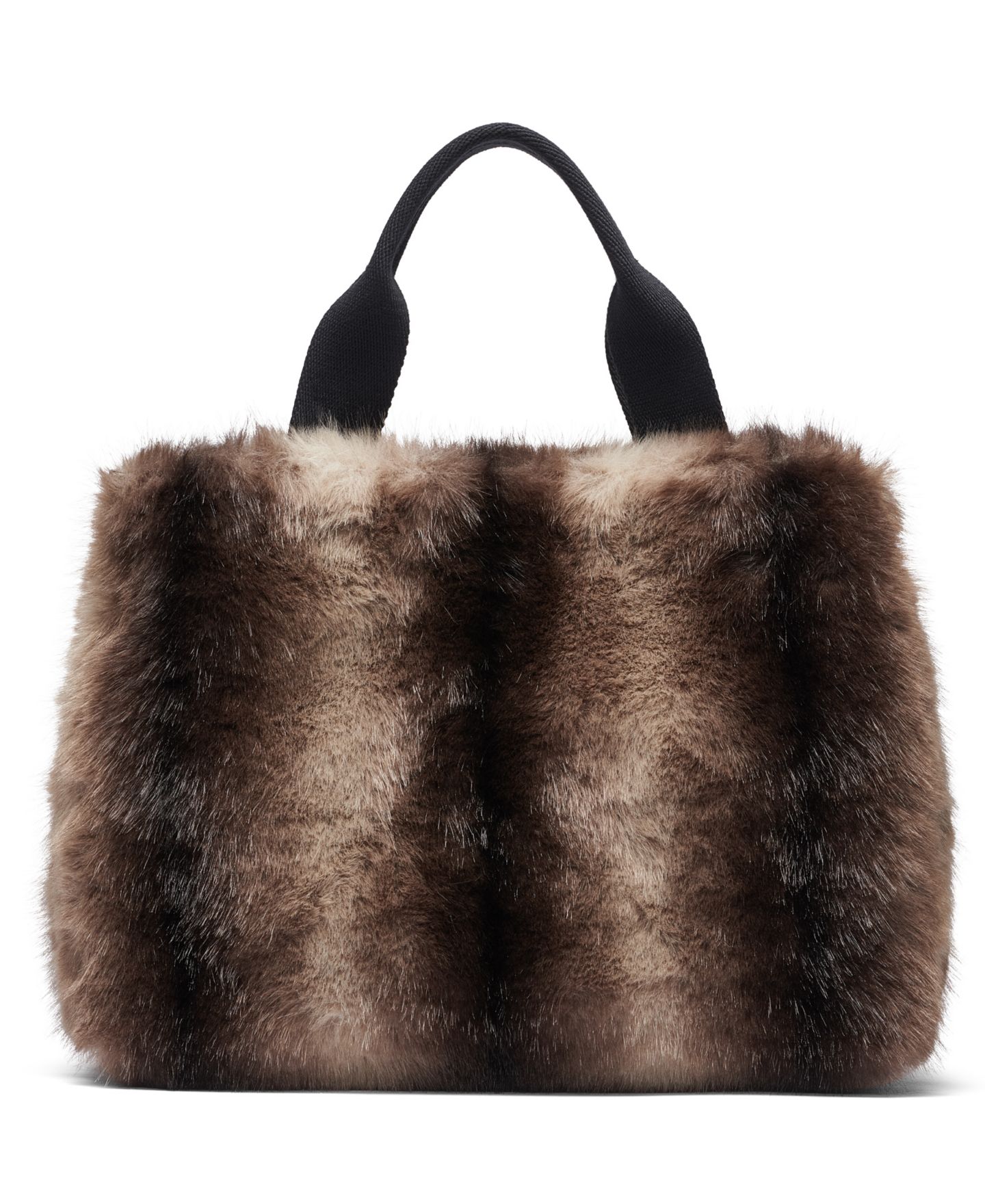 Женская сумка DKNY Roni Striped Medium Satchel Handbag, цвет: Коричневый разноцветный — фото 2