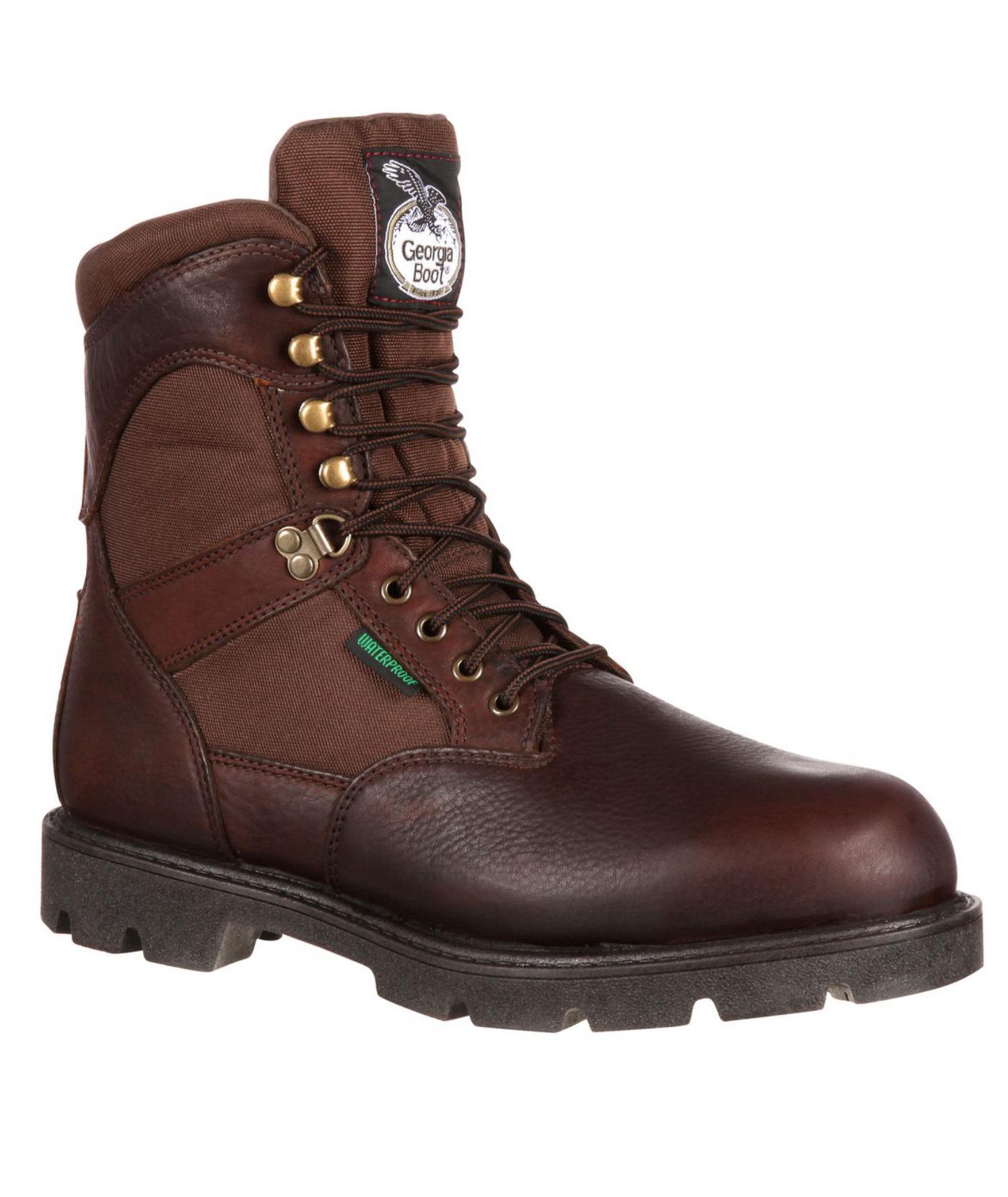 Мужские ботинки GEORGIA BOOT Homeland Waterproof 600G Insulated Work Boot, цвет: Коричневый — фото 9