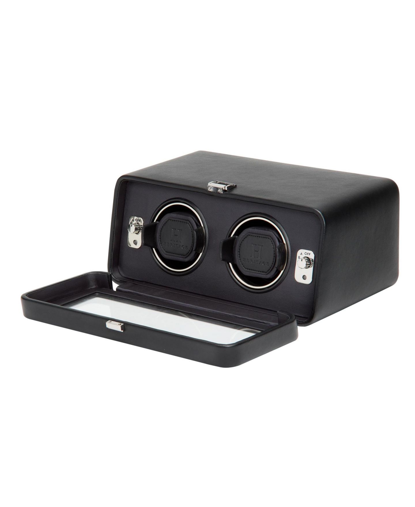 WOLF Heritage Windsor Double Watch Winder, цвет: Чёрный — фото 2